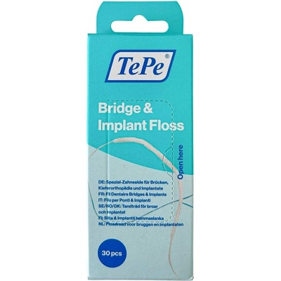 TePe Nit Bridge & Implant Floss 30 ks vláken – Zbozi.Blesk.cz