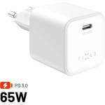 FIXED мини USB-C GaN зарядно устройство 65W бяло FIXCG65M-C-WH (FIXCG65M-C-WH)