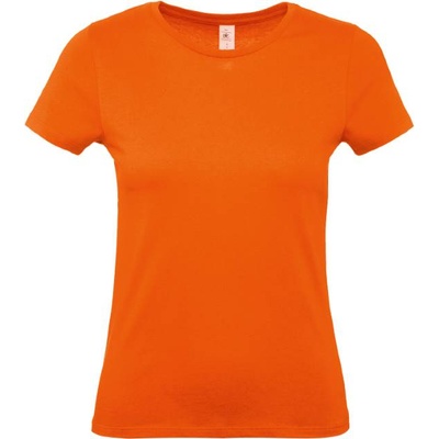 B&C Collection B&c e150 / Дамска тениска с обло деколте - оранжева xl (01002t23504)