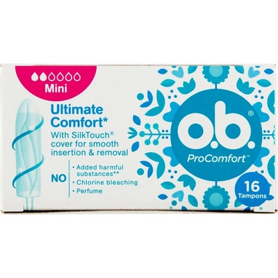 o.b. ProComfort Mini dámske hygienické tampóny 16 ks