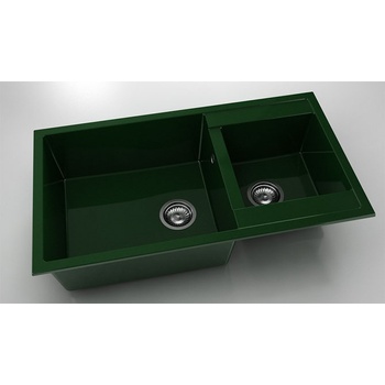 Image 1 of FAT Мивка Vanguard 234, Polymer marble, 09 Зелен гранит, с включен сифон