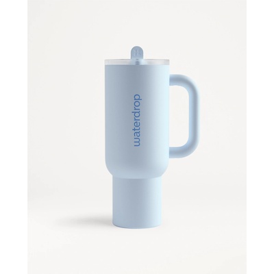 Waterdrop Explorer Tumbler nerezový tumbler s brčkem (limitovaná edice) Ice Blue 1100 ml