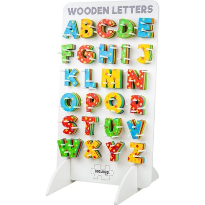Bigjigs Toys Stojan na hvězdičková písmenka