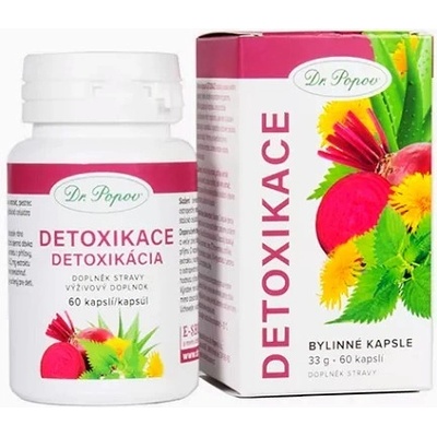 Popov Bylinné kapsle Detoxikace 60 kapslí