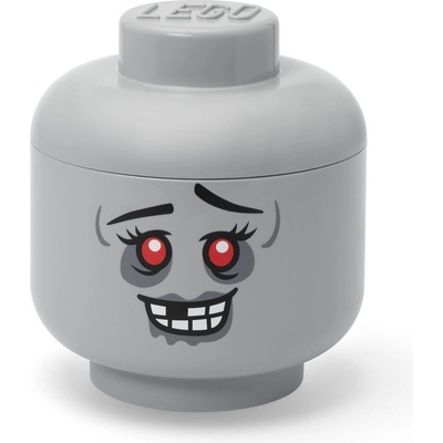 LEGO® Сива пластмасова детска кутия за съхранение ø 24x27 cm Head Zombie L - LEGO® (40320822)