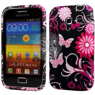 Samsung Galaxy Ace Plus S7500 Flora V6 Силиконов Калъф + Протект