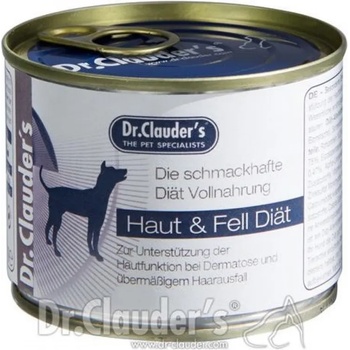 Dr.Clauder's FSD Fur and Skin Diet - терапевтична диетична храна за здрави кожа и козина при кучета с дерматити, 2 броя х 400 гр