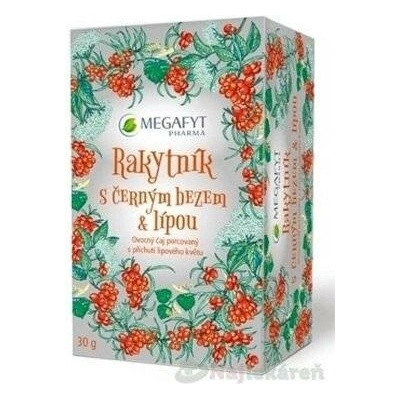 Megafyt Rakytník s černým bezem a lípou porcovaný čaj 20 x 1,5 g