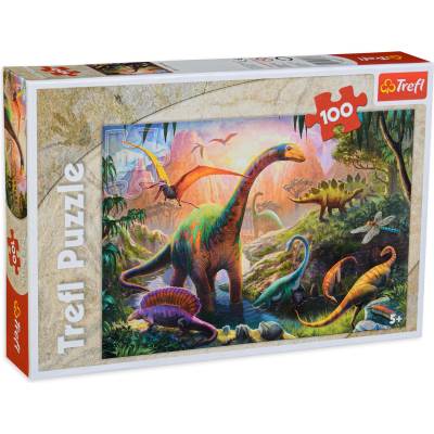 Trefl Пъзел Trefl от 100 части - Динозавърска земя (16277)