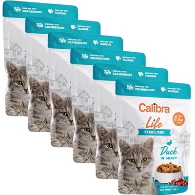Calibra Cat Life Sterilised Duck в сос 6 x 85 г
