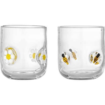 Bloomingville Sklenice Buzz Clear Glass čirá barva sklo 2 x 300 ml
