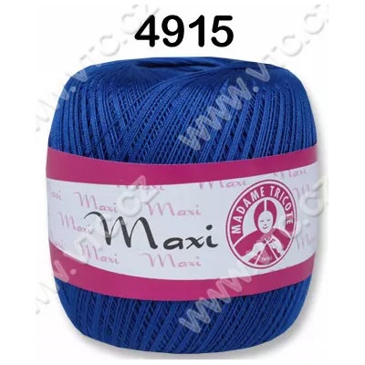 MADAME TRICOTE PARIS Příze Maxi - klasická i Metallic Maxi: 4915 Královská modř