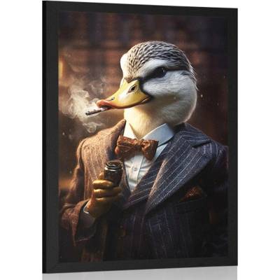 Plakát zvířecí gangster kačer - 40x60 white