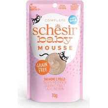 Schesir Baby&Kitten Mousse losos s kuracím mäsom pena 70 g