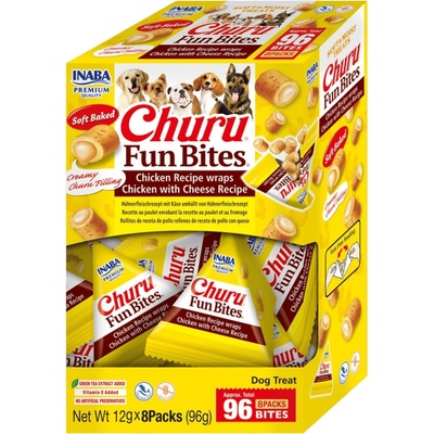 Churu Dog Fun Bites Chicken wraps Chick&Chees8 x 12 g