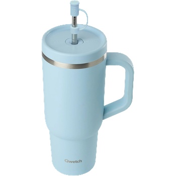 Qwetch Travel cup isotherme inox - Matt - 900ml - Pastel blue