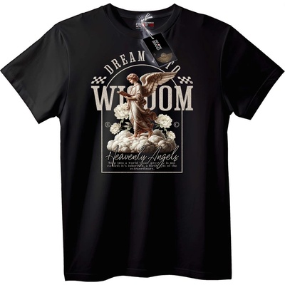 NOONEBRAND Тениска Небесни Ангелски Сънища - 5XL, Black