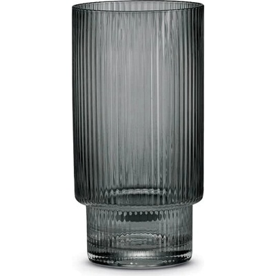 2 šedých pohárov na nealko long drink Milan 460 ml