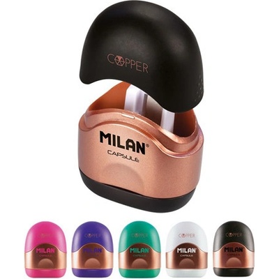 Strúhadlo MILAN CAPSULE Copper so zásobníkom