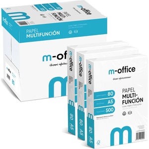 OFITURIA A5 Paper 80g 8 Pack of 500 Sheets Multifunction Paper for Inkjet and Laser Printers A5 Sheets 148 x 210mm Ideal for Office and Home m-office (4000 Sheets) - COM0593 (COM0593)