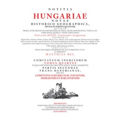 Notitia Hungariae novae historico geographica...