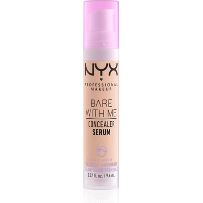 NYX Cosmetics Bare With Me Concealer Serum овлажняващ коректор 2 в 1 цвят 02 Light 9, 6ml