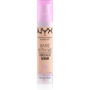 NYX Cosmetics Bare With Me Concealer Serum овлажняващ коректор 2 в 1 цвят 02 Light 9, 6ml