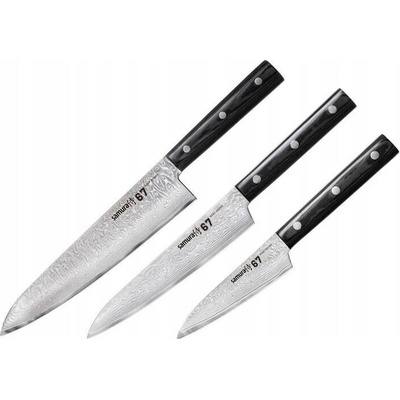 Sada nožů v krabičce Samura Damascus 67 3 ks