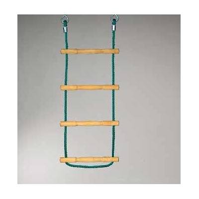 BERGER – HUCK Lanový žebřík Herkules PES 16 mm, akátové příčky, 3 ks/m, červený