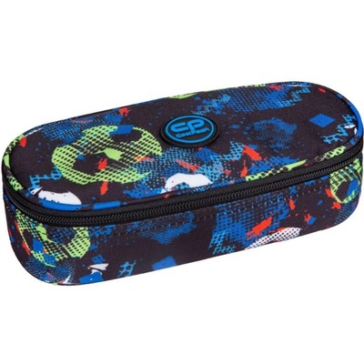 COOLPACK Елипсовиден ученически несесер Cool Pack Football Blue - Campus (D062336)