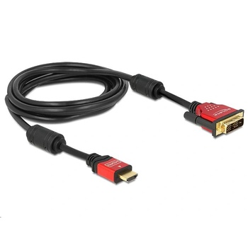 Image 1 of Delock Кабел, DeLock, HDMI мъжки към DVI-D (Dual Link) (24+1) мъжки, 3 м, черен 84343 (84343)
