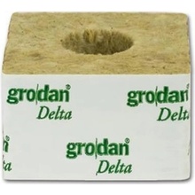 GRODAN pěstební kostka velká 100x100x65 mm s velkou dírou