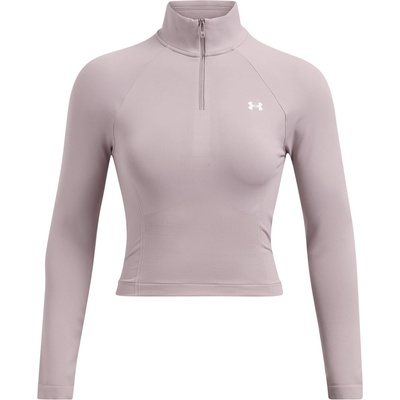 Under Armour Women's 1/4 Zip Cropped Fleece - Grey