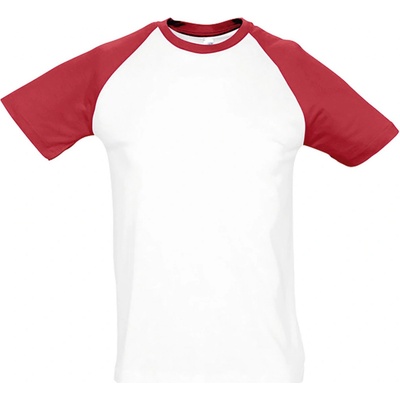 Soľs Funky pánske tričko white red
