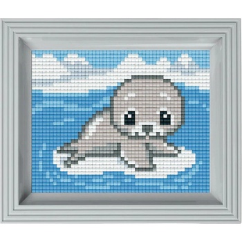 Pixelhobby Мозайка с рамка и пиксели Classic, Pixelhobby - Тюленче (31034)