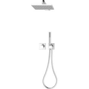 KEUCO IXMO - Душ комплект с термостат за вграждане, с корпус, 25x25 см, хром 59653010802 (59653010802)