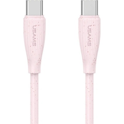 Usams US-SJ716 nabíjecí a datový USB-C na USB-C 1m růžový
