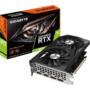GIGABYTE GeForce RTX 3050 WINDFORCE 8G OC V2 (GV-N3050WF2OCV2-8GD) Видео карти