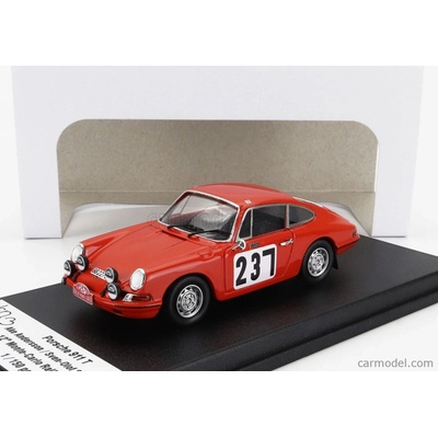 Trofeu Porsche 911 T Coupe N 237 Rally Montecarlo 1968 Ake Andersson Sven Olof Svedberg Orange 1:43