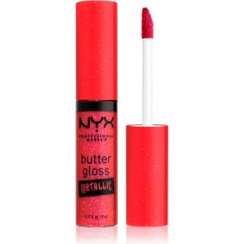 NYX Cosmetics Butter Gloss Metallic гланц за устни с метален ефект цвят 09 Blood 8ml