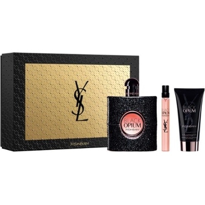 Yves Saint Laurent Black Opium EDP 90 ml + hydratační fluid 50 ml + EDP 10 ml darčeková sada