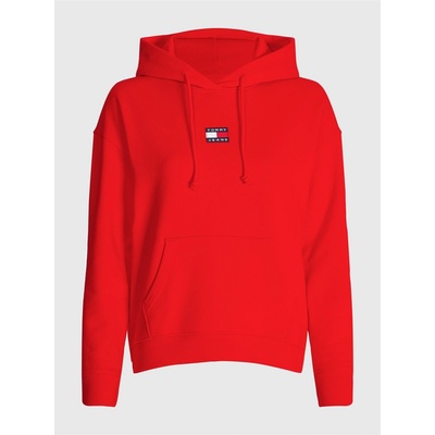 Tommy Hilfiger Суичър Tommy Jeans Badge Hoodie - Crimson XNL