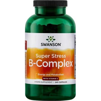 Swanson Super Stress Vitamin B-Complex with Vitamin C [240 капсули]