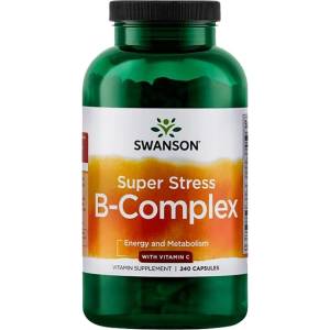 Swanson Super Stress Vitamin B-Complex with Vitamin C [240 капсули]