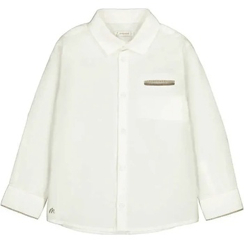 MAYORAL Риза дълъг ръкав лен елегантна Сметана за мини момче Mayoral