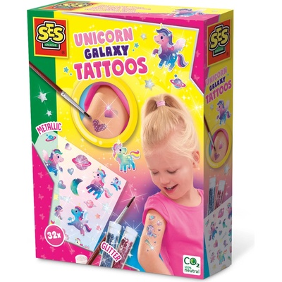 SES GALAXYtetování jednorožci 32 ks