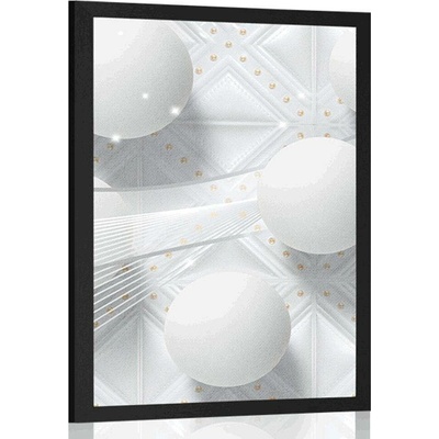 Plakát bílý luxus - 20x30 white