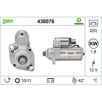 Štartér VALEO 438076