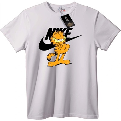 NOONEBRAND Тениска Garfield x Nike - 7XL, White