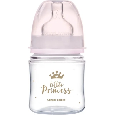 Canpol babies Royal Baby бебешко шише 0m+ Pink 120ml